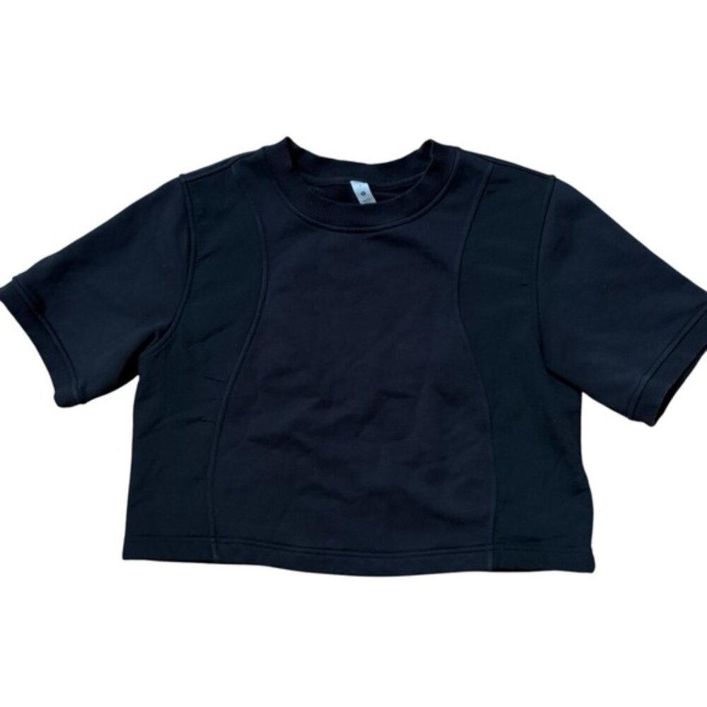 Lululemon Cotton French Terry + Swift Shirt Black Size 6